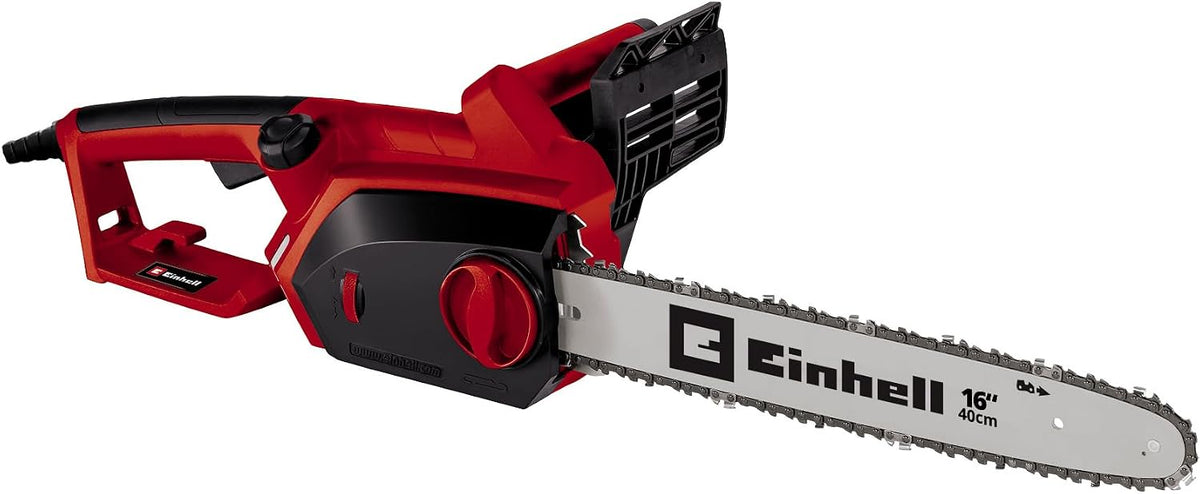 Einhell, Kettensäge, 2.000 W, 40,6 cm, 13,5 m, Grau/Rot, Elektro- GH-EC 2040 (, Schwertlänge, werkzeuglose Kettenspannung