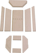 kaminXpert, Kaminofen, Grau/Beige, Feuerraumauskleidung A für Justus P50-5 Kaminöfen