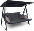 ANGERER, Bett, Grau, Hollywoodschaukel Lounge - Gartenschaukel Made in Germany -, Liegen und Entspannen - inklusive -Funktion - einfache