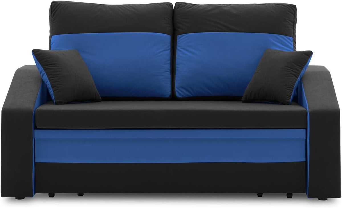 Sofa, Sofini, Schwarz/Blau