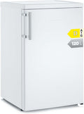 SEVERIN, Kühl-Gefrierkombination, 41 dB, 120 L, Weiss, Vollraumkühlschrank, inkl. moderner LED Beleuchtung, 2 x höhenverstellbare Abstellflächen