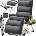 KESSER, Liegen, 200 kg, Anthrazit, ® Sonnenliege Liegestuhl, Gartenliege extra breit & Wetterfest, Belastbar