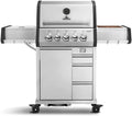 BURNHARD, Gasgrill, Grau/Weiss, ® EARL 3-Brenner, Edelstahlrost