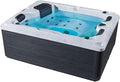Supply24 since 2004, Badewannen mit Sprudelfunktion, 210x160 cm, Weiss, Luxus Outdoor Whirlpool Berlin , mit 31 Massagedüsen