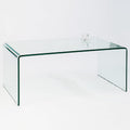 invicta INTERIOR, Sofa, 110 cm, Transparent, Glas Couchtisch FANTOME Glastisch Beistelltisch