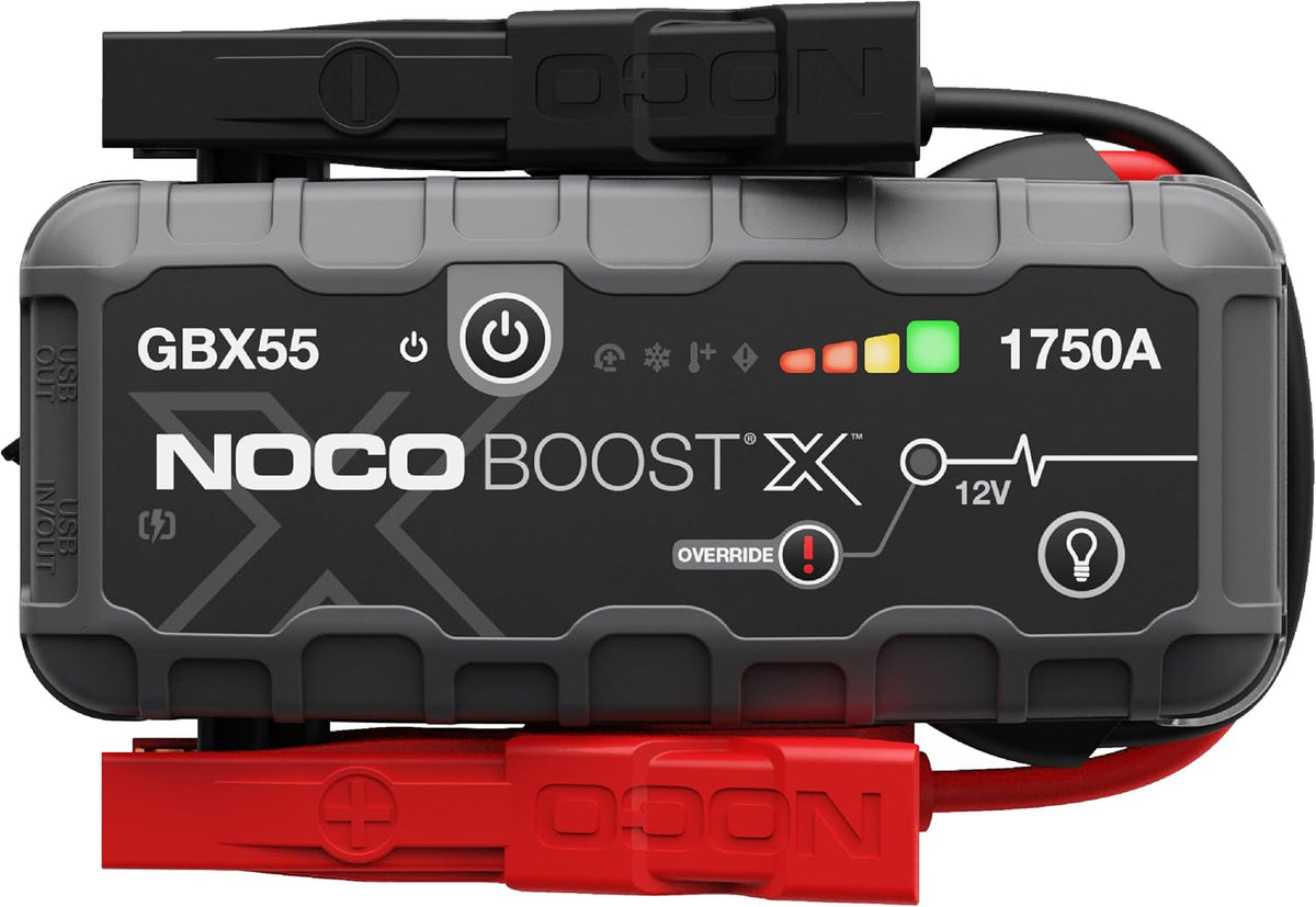 NOCO, Starthilfegeräte, 7,5 L, 5,0 L, Schwarz/Grau, Boost X GBX55 1750A Starthilfe Powerbank Benzin & Diesel