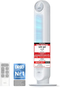 DREO, Turmventilator, 10 m, Weiss, Leiser, Wurfweite 4 Geschwindigstufen 4 Modi 8 Std. Timer 90°, Nomad One