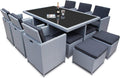 Ragnarök-Möbeldesign, Essgruppe, Grau, Heimdall Premium PolyRattan - Deutscher Hersteller - 8