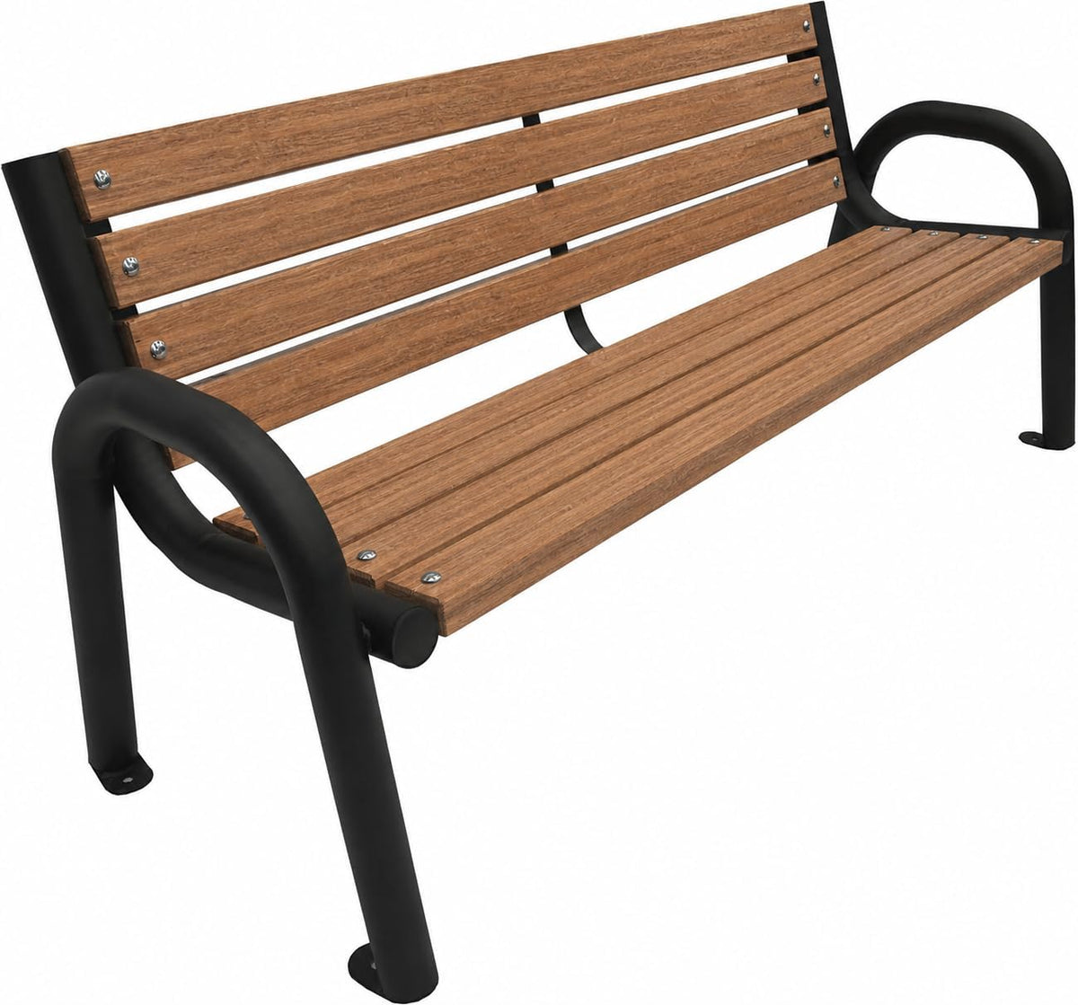 Primario Grande, Sitzbank, 150 cm, Braun, Gartenbank Holz mit Rückenlehne