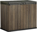 Keter, Aufbewahrungsboxen, 1100 L, Walnuss, Store It Out Darwin Optik, Gartenbox, Gerätebox, Holzoptik, wetterfest