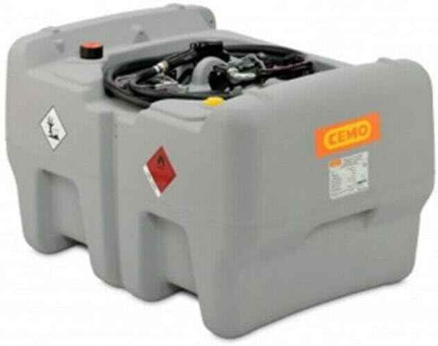 CEMO, Tanks & Behälter, 440 Liter, 12 V, Grau, Tankanlage Tankstation Dieseltank mit Pumpe Transporttank