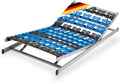 CubeSleep, Lattenroste, 100x200 cm, Grau/Blau, Cloud 7-Zonen Tellerfeder-Lattenrost verstellbar