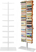 Radius, Bücherregal, 170 cm, Weiss, Design Booksbaum Doppel Stand Gross, Standregal aus pulverbeschichtetem Stahl