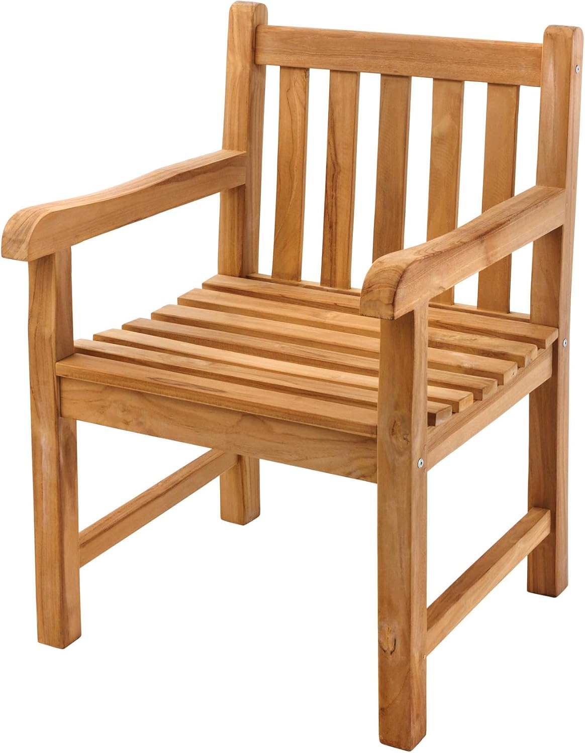 Riess Ambiente, Esszimmerstuhl, Natur, .de Massiver Gartenstuhl Empire Teak Teakholz Outdoor