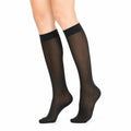 Kniestrümpfe Größe 39-42 Schwarz transparent feinmaschig elastisch