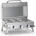 onlyfire, Gasgrill, Grau, 3 Brenner Tragbarer