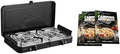 Cadac, Campinggrills, Grau/Schwarz, 2 Cook 3 Turbo Stove + Camping-Kochbuch - Gas Tischgrill