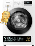 Heinrich´s, Waschmaschine, 9 kg, Weiss, S mit Dampffunktion, 15 Programme, 1400 U / min., Aqua-Stop, LED-Display
