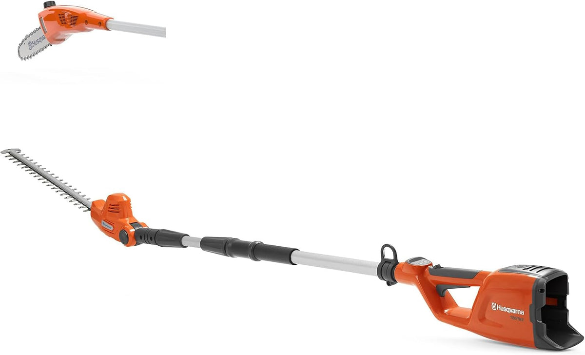 Husqvarna, Heckenschere, Grau/Rot, 120iTK4-H Akku-Teleskop- ohne Akku und Ladegerät