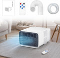 HCAUYNN, Mobiles Klimagerät, 280 W, 45 dB, Weiss/Grau, Mobile Klimaanlage mit Abluftschlauch, Kühlen Trocknen Ventilator