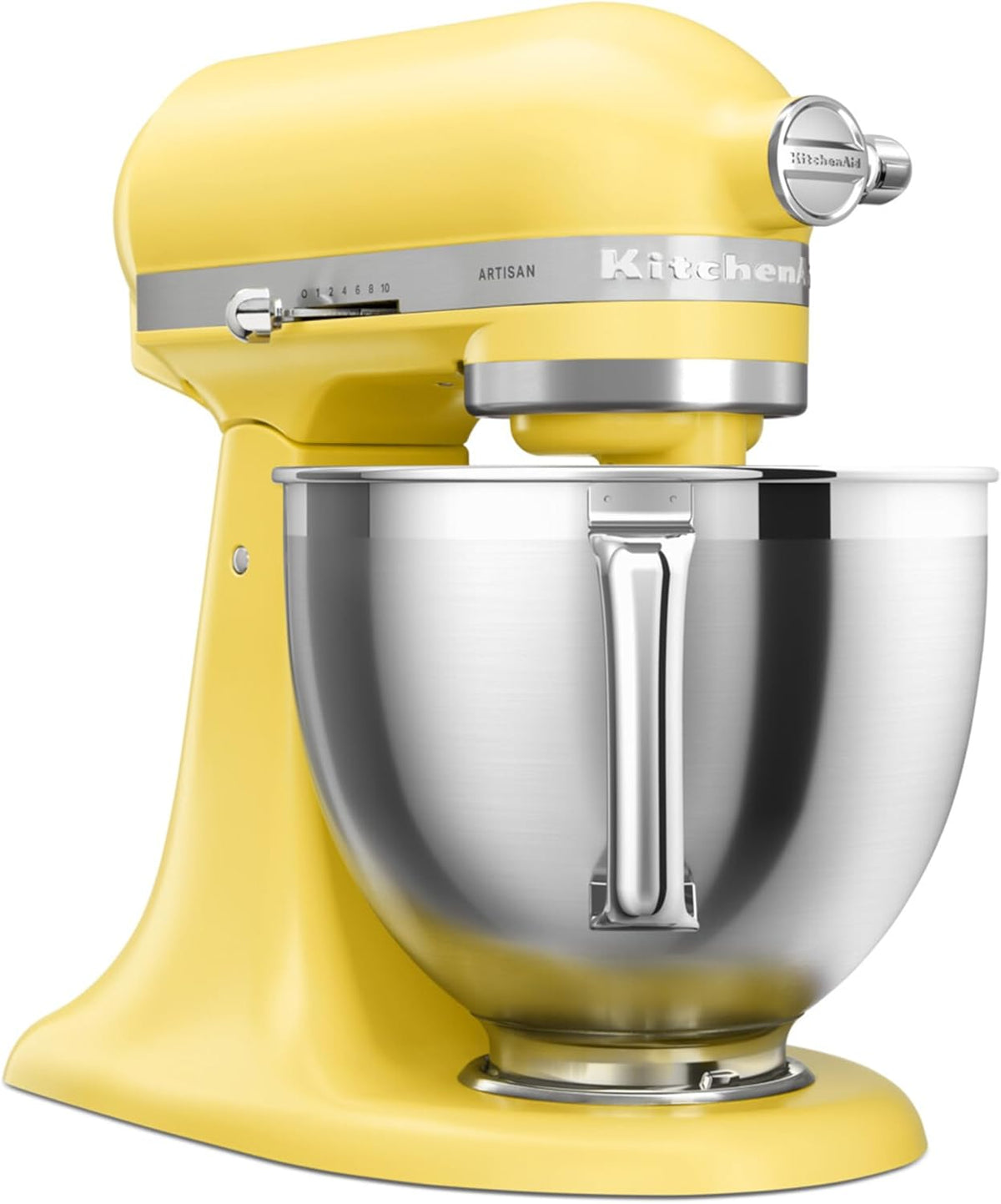 KitchenAid, Universalküchenmaschinen, 4,7 l, Gelb/Grau, 5KSM195PSEBT Küchenmaschine Butter, ARTISAN, mit kippbarem Motorkopf
