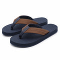 Flip-Flops Größe 42/43 aus Synthetik in Dunkelblau Braun für Freizeit und Strand