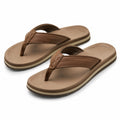 Zehensandalen Größe 42/43 Braun mit Synthetikriemen für Freizeit und Sommer