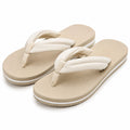 Zehentrenner 38/39 Beige mit gepolsterten Riemen und rutschfester Sohle