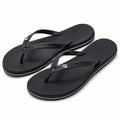 Zehentrenner 38/39 aus Kunststoff Schwarz mit strukturierter Sohle für Freizeit und Strand