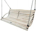 Generisch, Hollywoodschaukeln, 120 cm, Grau/Weiss, NEU Holz Hollywoodschaukel Bank Sitz ZUR SCHAUKEL 180 150 +