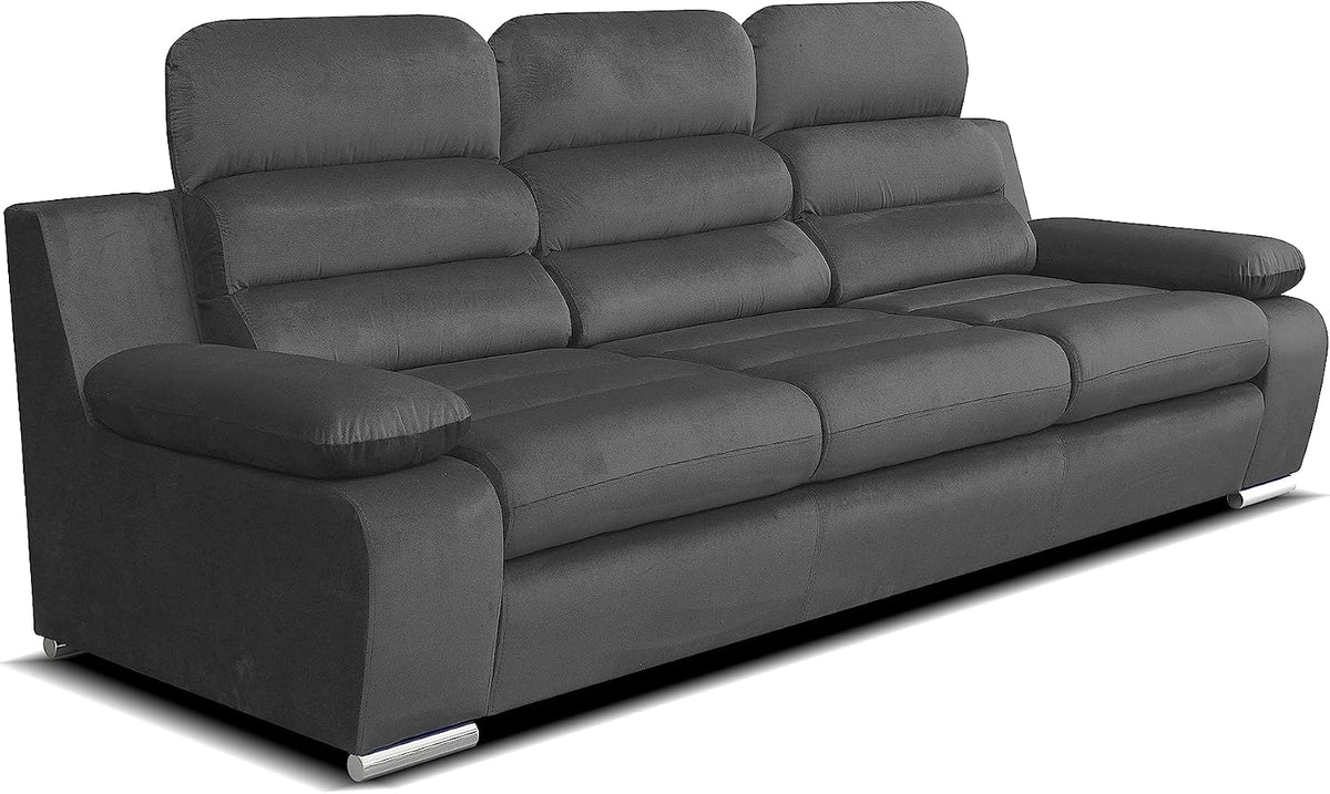 Sofa, Robin Inspire, Anthrazit, Amber Schlaf 3-Sitzer Kronos