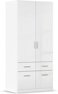 Kleiderschrank, Nicht Zutreffend, Weiss, Schlafzimmerschrank, Schlafzimmerschrank Drehtürenschrank