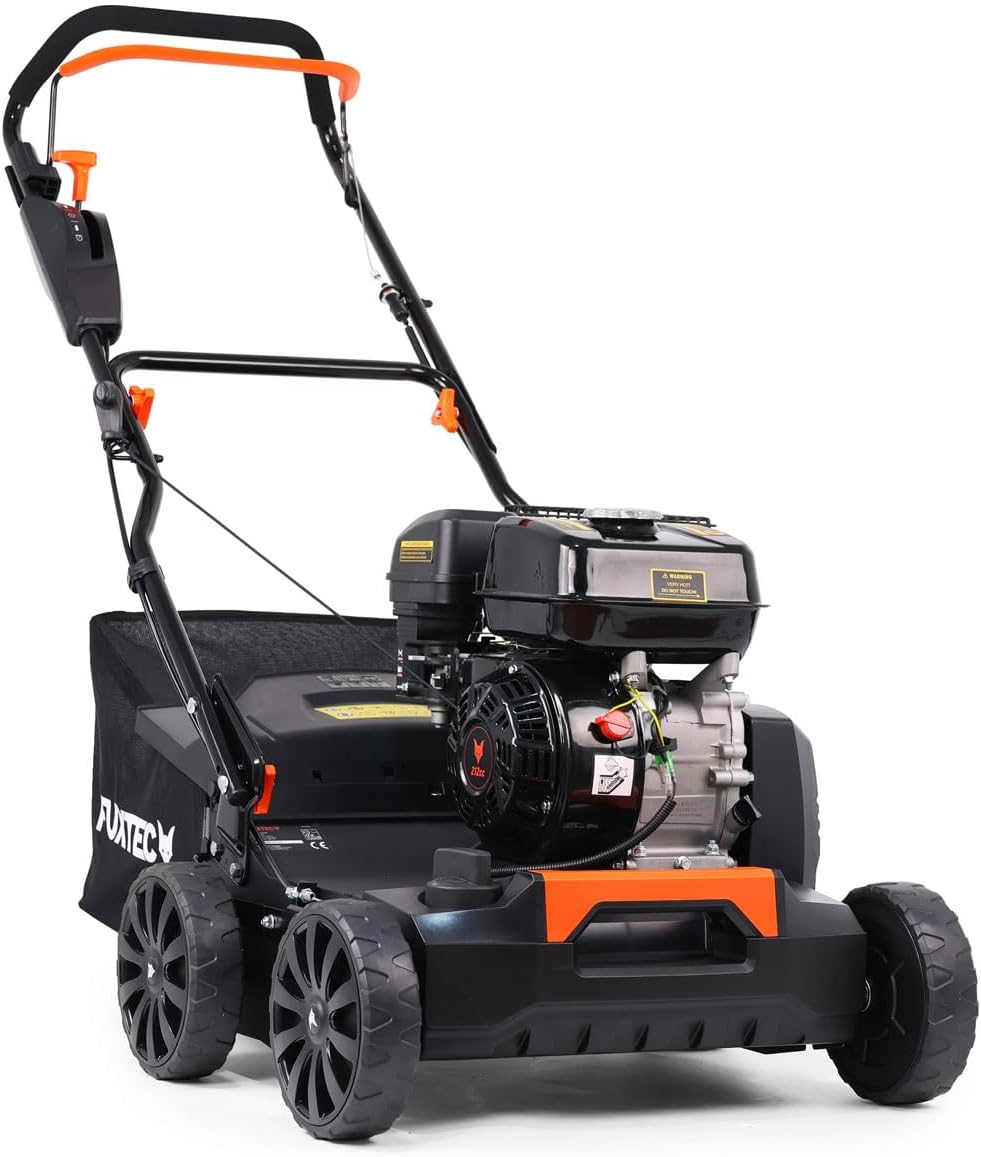 Fuxtec, Vertikutierer, 4,1kW, 45 L, Grau/Schwarz, 3in1 FX-BV240 4-Takt-Motor 18 Messer und 24 gefederte