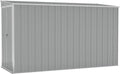 KTHLBRH, Gerätehaus, 118x288x178 cm, Verzinkter Stahl, Metall, Grau, Anbauschuppen Verzinkter Stahl
