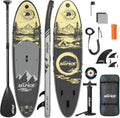 ALLPICK, SUP-Board, 200 kg, Grau, Stand-up-Paddle-Board Aufblasbar, SUP Board Set