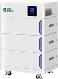 GLCE ENERGY, Deep-Cycle-Batterien, Weiss, All-in-One 15.36kWh LiFePO4 Lithium, mit Heimbatterie-Wechselrichter