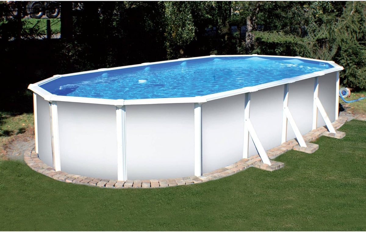 Summer Fun, Stahlrahmenpool, 3,00 m, 5,00 m, 1,20 m, Schwarz/Weiss, Stahlwandpool Grandy oval x x Einzelbecken Ovalpool inkl