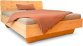 geborgenschlafen.com, Bettrahmen, Orange, BIOBETT Zirbenbett Freya mit Rollrost