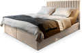 Masseno, Boxspringbett, 160x200 cm, Beige, MURLO Komplett-Set mit Matratze und Topper, Polsterbett mit Zwei Bettkästen