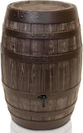YourCasa, Regentonnen, 250 Liter, Braun, Regentonne [Barrel] mit windsicherem Deckel - Regenfass