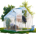 GARMIO, Gewächshaus, 190x190 cm, 3,7m, Weiss/Grau, ® Cuneo für den Garten, Alu Frühbeet inklusive Fundament