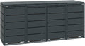 MBOX24, Mülltonnenbox, 240 Liter, Anthrazit, Classic 4er für Mülltonnen bis, aus verzinktem Stahl, 1er Metall Mülltonnenverkleidung in