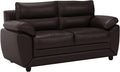 Sofa, Vente-unique, Kunstleder., Braun, 2-Sitzer - Kunstleder - - Manoa