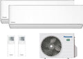 Panasonic, Split-Klimaanlage, Grau/Weiss, Dual Split Klimaanlage Etherea 5000+12000 BTU, WiFi, NanoeX
