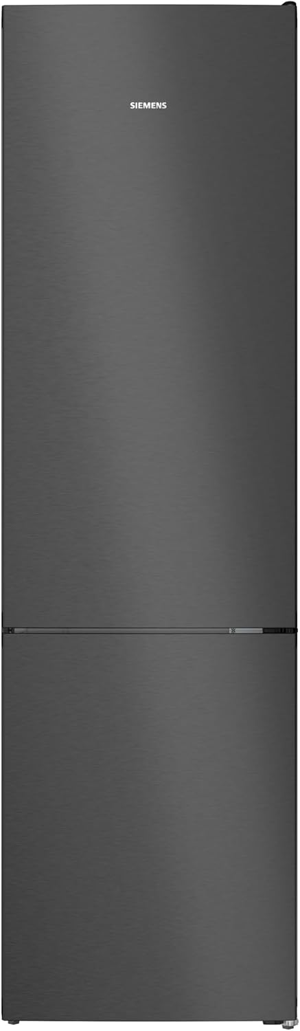 Siemens, Kühl-Gefrierkombination, 260 L, 103 L, Schwarz, iQ300 freistehend Kühl-Gefrier-Kombination 203x60, KG39NVXAG