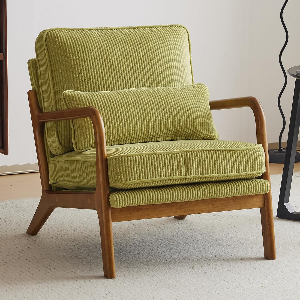 Bonnlo, Lounge- & Cocktailsessel, 200 kg, Grün, Sessel Gepolsterter Cocktailsessel, Moderner loungesessel, Ohrensessel für Wohnzimmer