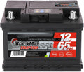 BlackMax, Autobatterien, 12 V, 90Ah, 65Ah, 70Ah, Grau/Schwarz, Autobatterie Start-Stop EFB 900A Starterbatterie statt 75Ah