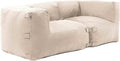 Oviala, Essgruppe, Beige, Gartenmöbel, modular, mit 2 Ecksesseln, Mixi