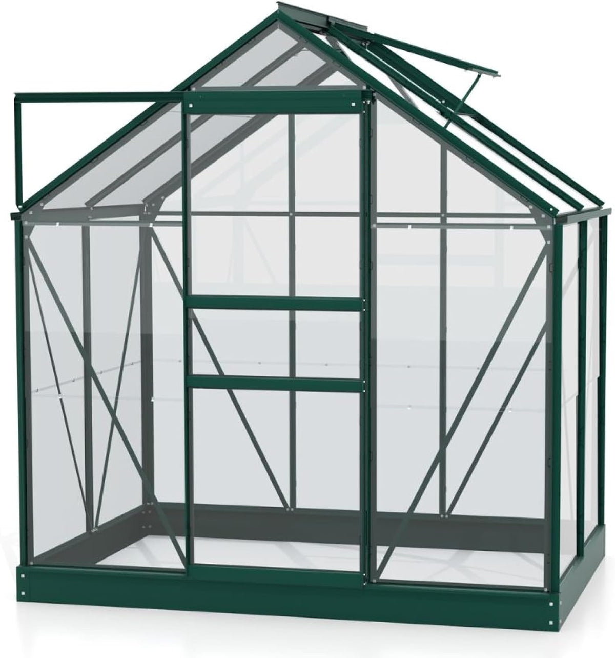 Vitavia, Gewächshaus, 2,5 m, 3 mm, Weiss/Grau, Planet 2500' inkl. Fundament, smaragd