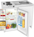 Exquisit, Mini-Küchen, Weiss, Mini-Küche Pantry KK1085